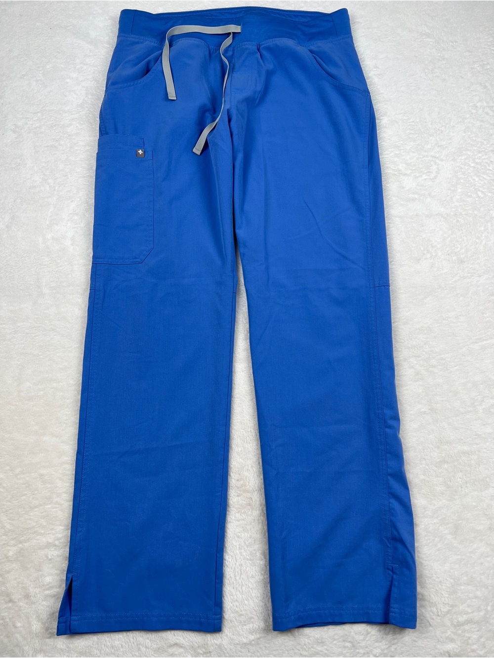 FIGS Kade Cargo Scrub Pants Ceil Blue Women’s Size M Medical EUC